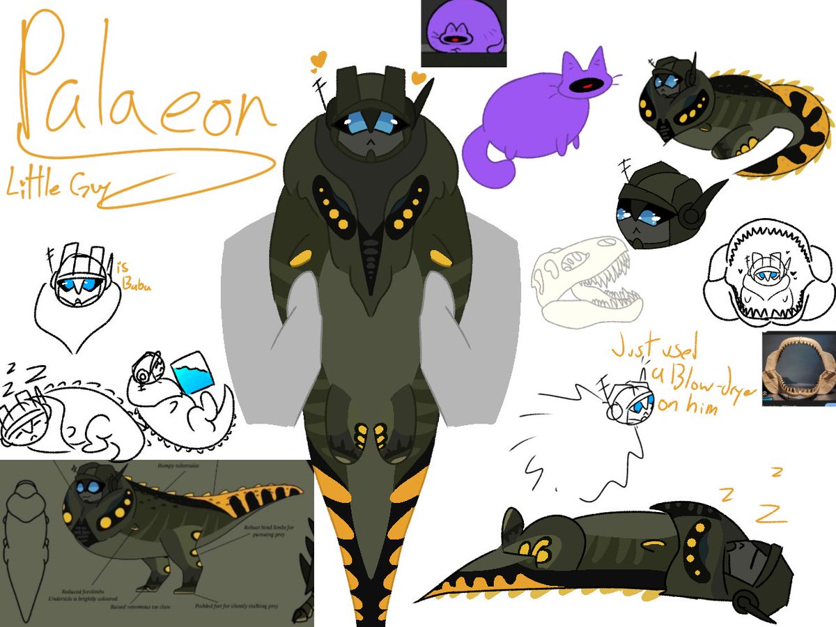 beanissmol's tweet image. Fanart for @Palaeon_tology!
Just the cutest little guy, I had so much fun drawing him :)