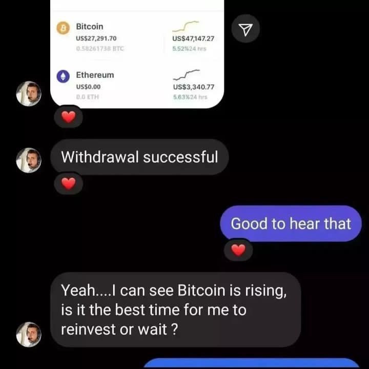 Claim a Bitcoin Bonus Worth $260K Within One Week of Trading! Do you have a crypto wallet? Ready to start earning?

👉 Ask me how!
Join us on Telegram: t.me/maria_cryptoxe
📧 Email: maria_cryptoxe@hotmail.com
📱 WhatsApp: +1 (204) 817-8814