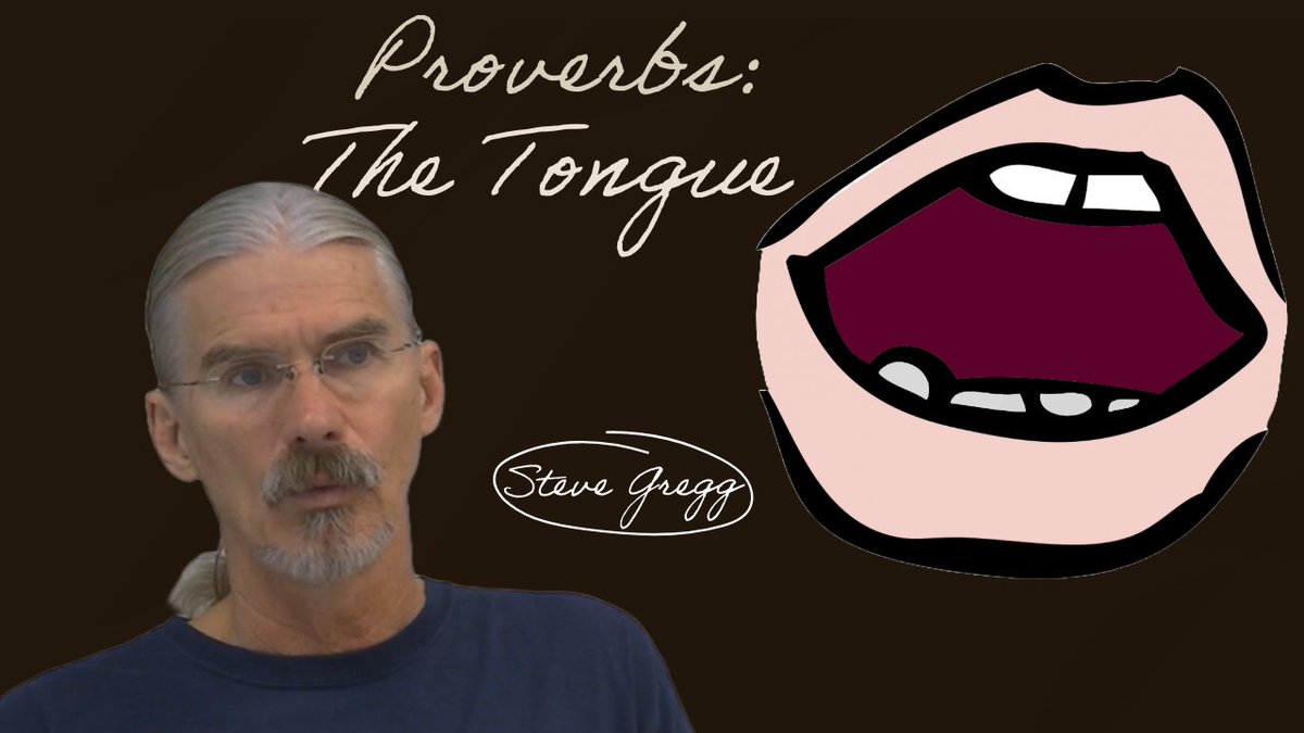 stevegreggvideo's tweet photo. Proverbs: The Tongue - Steve Gregg https://t.co/Ls9cUqJdsH via @YouTube #speech #tongue #words #proverbs #sticksandstones #verbalabuse #christianlife #knowledge #wisdom #wordoffaith #understanding #biblestudy #bibleteaching #wise #wisewords #wiseliving #stevegregg #thenarrowpath https://t.co/gPSFlDjuK0