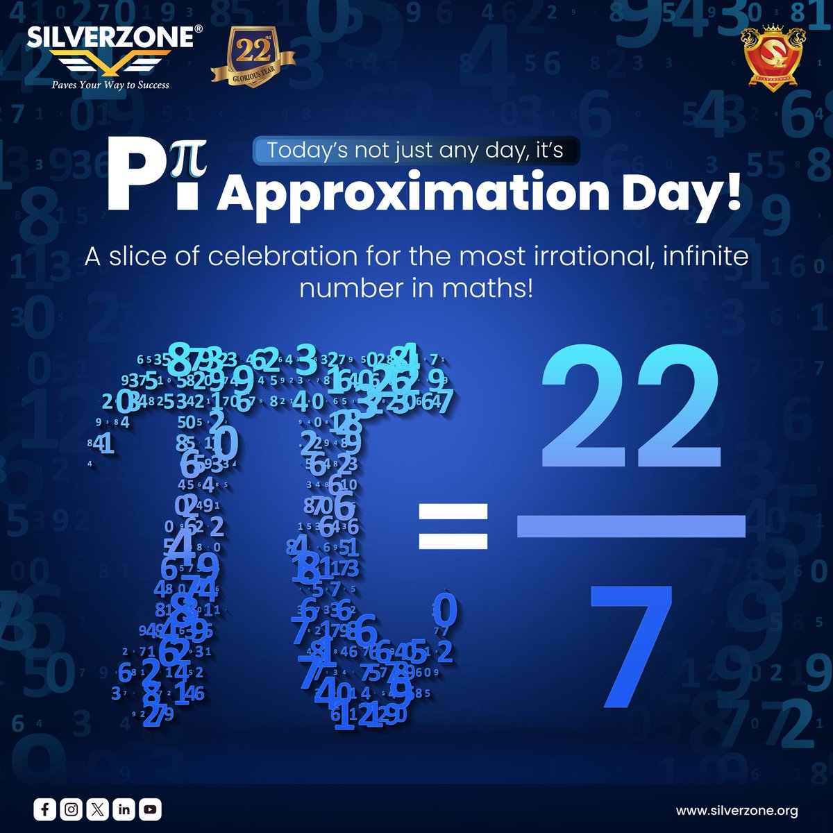 SZOlympiads's tweet image. From circles to science, Pi (π ≈ 22/7) keeps the world spinning,
Let’s appreciate the wonder behind every curve and calculation.

#PiApproximationDay #PowerOfPi #MathInEverydayLife #CelebratePi #STEMLearning  #CurvesAndCalculations #MathIsMagic #silverzoneolympiad