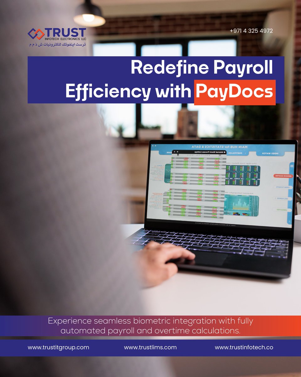 TrustInfotech's tweet photo. 💼 Smarter Payroll Starts Now!
Trust PayDocs combines biometric attendance with automated payroll for fast, error-free, and stress-free processing.
🌐 https://t.co/613upsjenr 

#TrustPayDocs #PayrollUAE #HRTech #SmartHR https://t.co/n5Ny6gfAv4