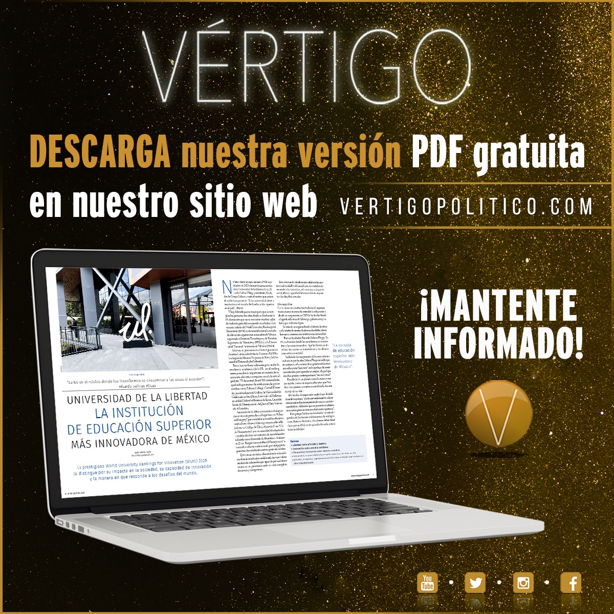 VertigoPolitico's tweet image. En Vértigo Político tenemos el compromiso de entregarte noticias fidedignas e inmediatas. Descarga GRATIS nuestro contenido y ENTÉRATE de todos los detalles sobre el clima político en México y el mundo !