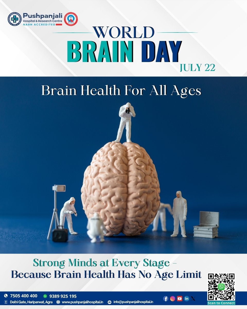 Pushpanjali Hospital (@phrcagra) on Twitter photo Your Brain Deserves Care — From Childhood to Oldage.
This World Brain Day, let’s raise awareness for brain health. At <a href="/PHRCAGRA/">Pushpanjali Hospital</a>, our expert Neurology & Neurosurgery team is here to guide you toward stronger mental and neurological health.
Call : 7505 400 400
WA : 9389 925 195 Your Brain Deserves Care — From Childhood to Oldage.
This World Brain Day, let’s raise awareness for brain health. At <a href="/PHRCAGRA/">Pushpanjali Hospital</a>, our expert Neurology & Neurosurgery team is here to guide you toward stronger mental and neurological health.
Call : 7505 400 400
WA : 9389 925 195