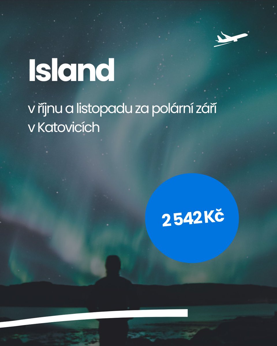 Polární záře na Islandu 🇮🇸🧊🔥? Proč ne. Letenky máš levně z Katovic ✈️👇 cestujlevne.com/akcni-letenky/…