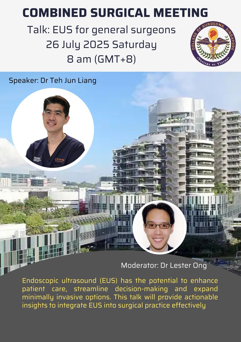 Choon1Seow's tweet photo. Chapter of General Surgeons, College of Surgeons of Singapore. CME webinar event on Microsoft Teams. https://t.co/17iwUinNBb