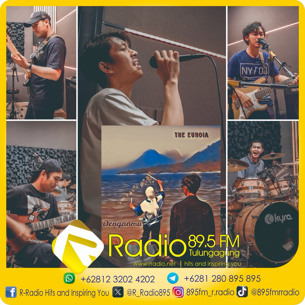 R_Radio895's tweet image. KAWAN – Band pendatang baru asal Bekasi, The Eunoia, siap melangkah ke dunia musik dgn mrilis single perdana berjudul “Denganmu”.
Simak single “Denganmu” dari The Eunoia hanya di 89.5 FM R-Radio, Hits and Inspiring You.
Streaming rradio.net