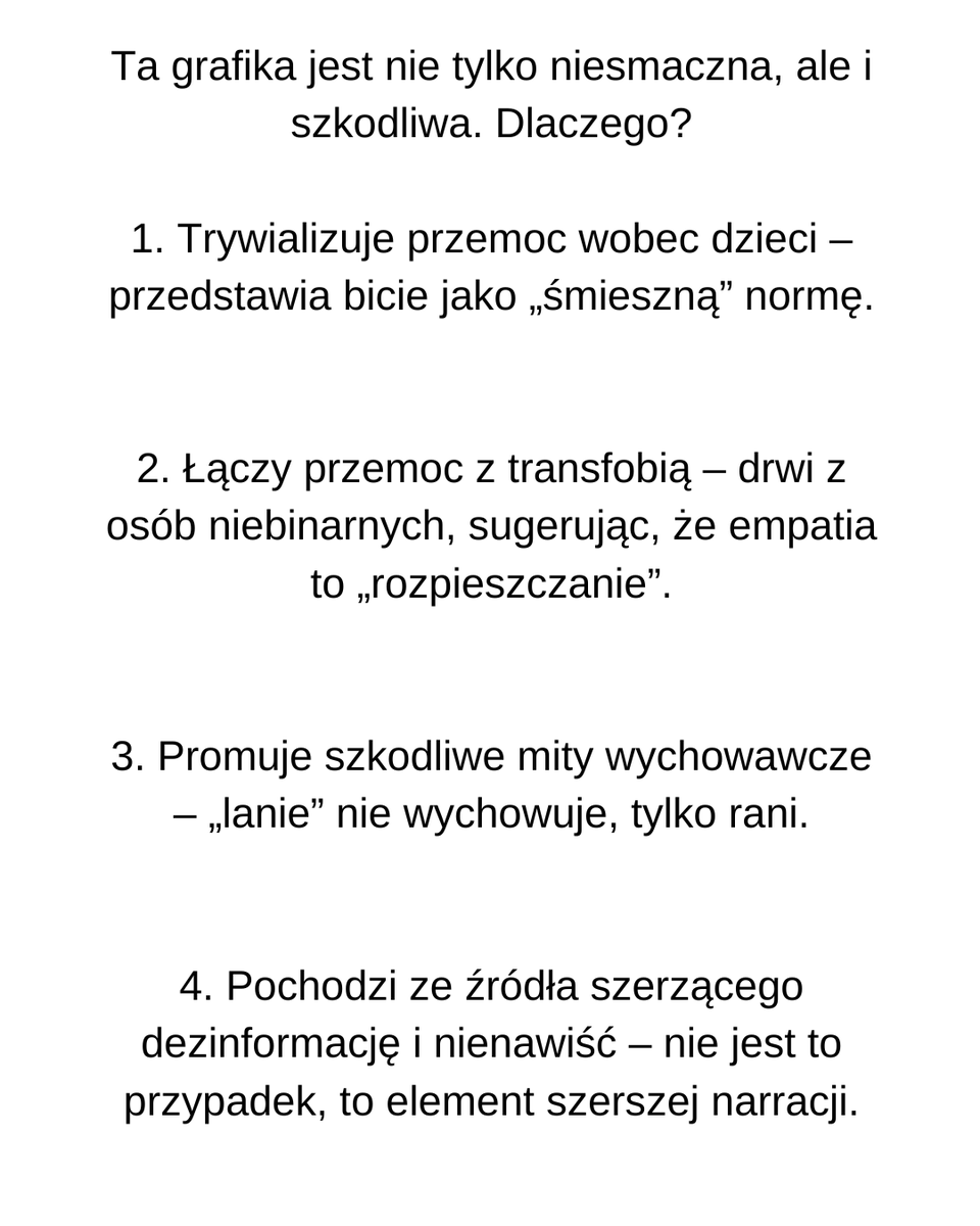 MajaHermanMD's tweet image. Jak wczoraj mnie trafił szlag jak zobaczyłam na prawicowych stronach tego "mema"... tylko ja wiem.
A teraz będziesz Ty wiedzieć. Przeczytaj i zapraszam do dyskusji.
➡️⬇️⚠️
„Dostaliśmy lanie i wyszliśmy na ludzi” – jeden z najbardziej szkodliwych i głupich mitów, jakie krążą po…