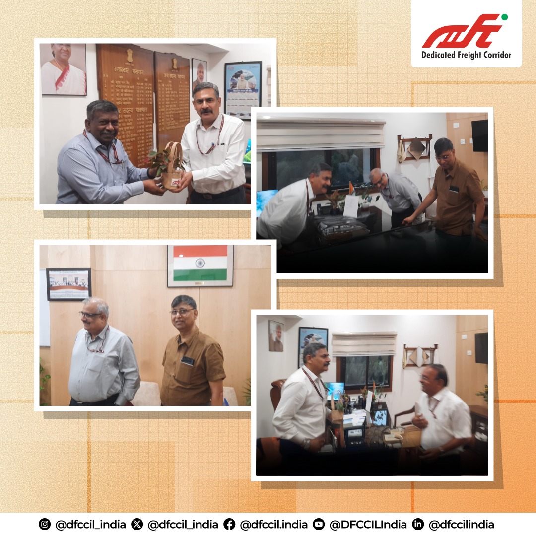 Shri Shobhit Bhatnagar, Director (OP&amp;BD), along with Shri S.P. Verma, GGM (BD&amp;BA) paid a courtesy visit to Shri Devendra Kumar, Additional Member (Traffic), Railway Board.

The meeting was held to extend a warm welcome to Shri Devendra Kumar on his recent joining. Meaningful