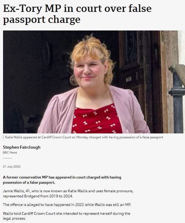 ripx4nutmeg's tweet image. BBC News ran at least four separate stories yesterday in which it stated that a disordered man is actually a 'woman'