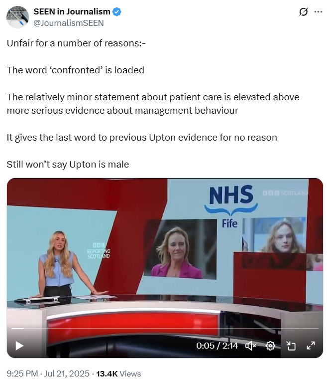 ripx4nutmeg's tweet image. BBC News ran at least four separate stories yesterday in which it stated that a disordered man is actually a 'woman'