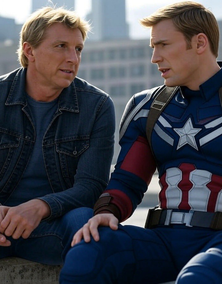 JohnnyLCKai's tweet image. Ok Cap, so let me get this straight because I just can’t wrap my head around this.
You’re telling me that you really have never listened to Whitesnake?
I get that you were frozen awhile but wow that’s crazy man.
Anyway, can I borrow that shield for like an hour? #JohnnyLawrence…