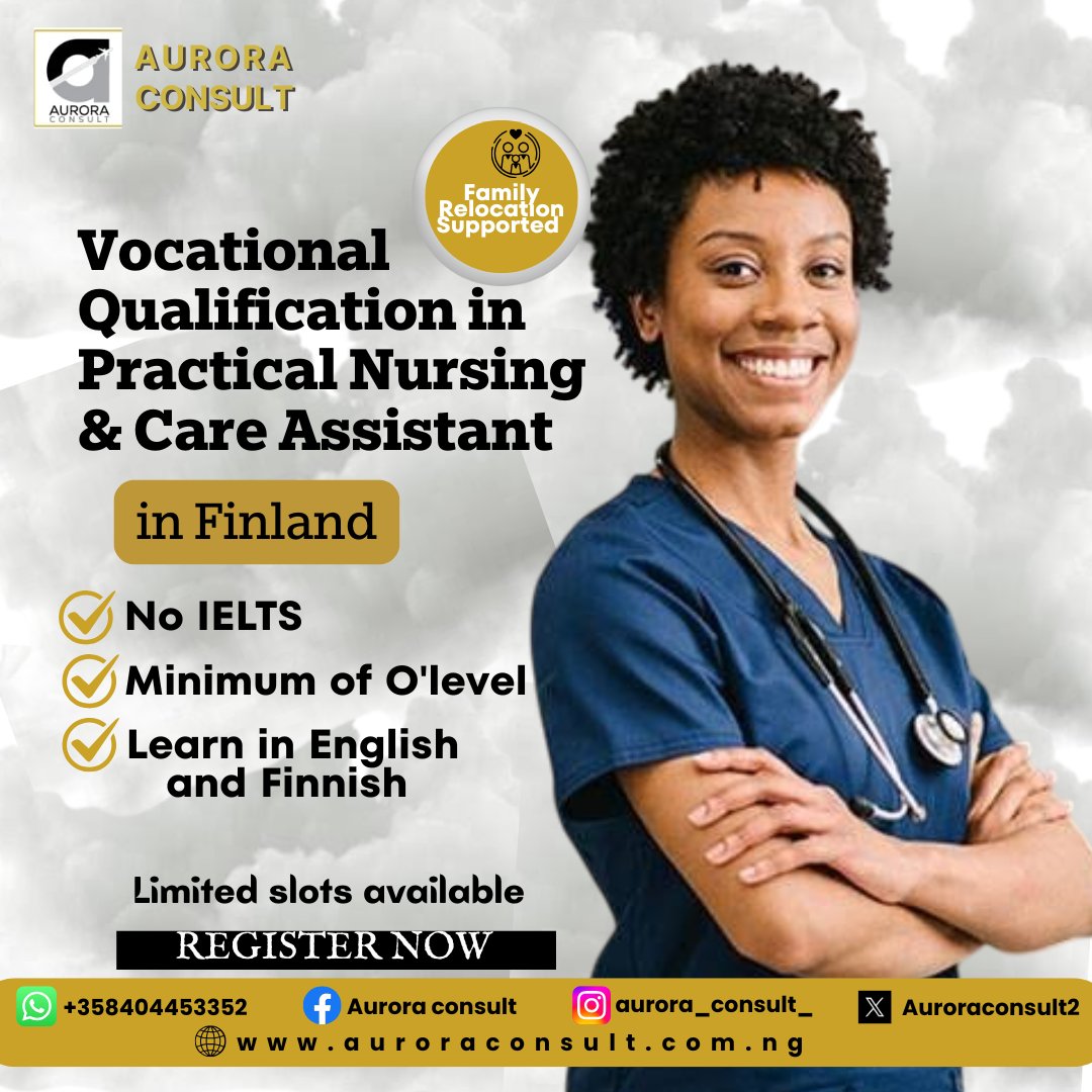 auroraconsult2's tweet image. Just like America, Finland is a land of opportunities and that's why you should not sleep on this offer, even with your o'level.
Oya say thank you to handler and enter DM already 🤗