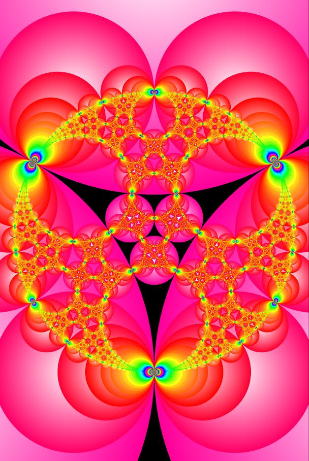 74WTungsteno's tweet image. The Glowing Gasket - a generalization of Apollonius' Gasket group to a three-generator free group
bit.ly/2QvMNje (by the creators of Indra's Pearls)
#math #science #iteachmath #mtbos #visualization #elearning #geometry