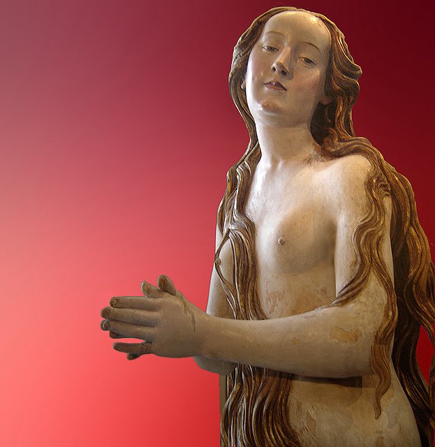 manuroldansal's tweet image. María Magdalena penitente, atribuida a Gregor Erhart, (c. 1515-1520), @MuseeLouvre