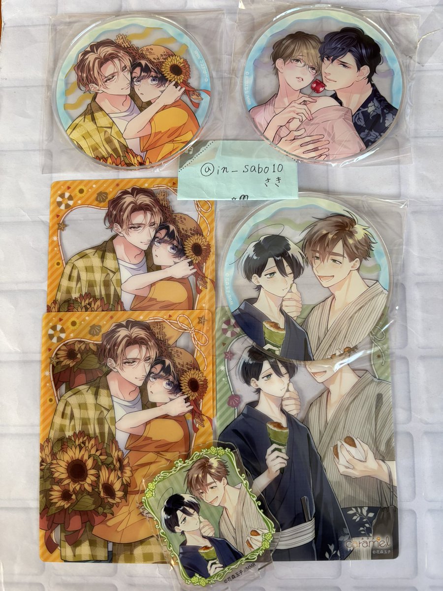 in_sabo10's tweet image. 【交換】
caramel × Gratte グラッテ カラメル
アクリルコースター(アクコ)/BIGクリアカード/ミニアクリルスタンド
【譲】下記画像
【求】夏原サイケ先生💖くわたたむ子先生
まとめて交換優先
郵送希望
検索よりお気軽にお声掛けください