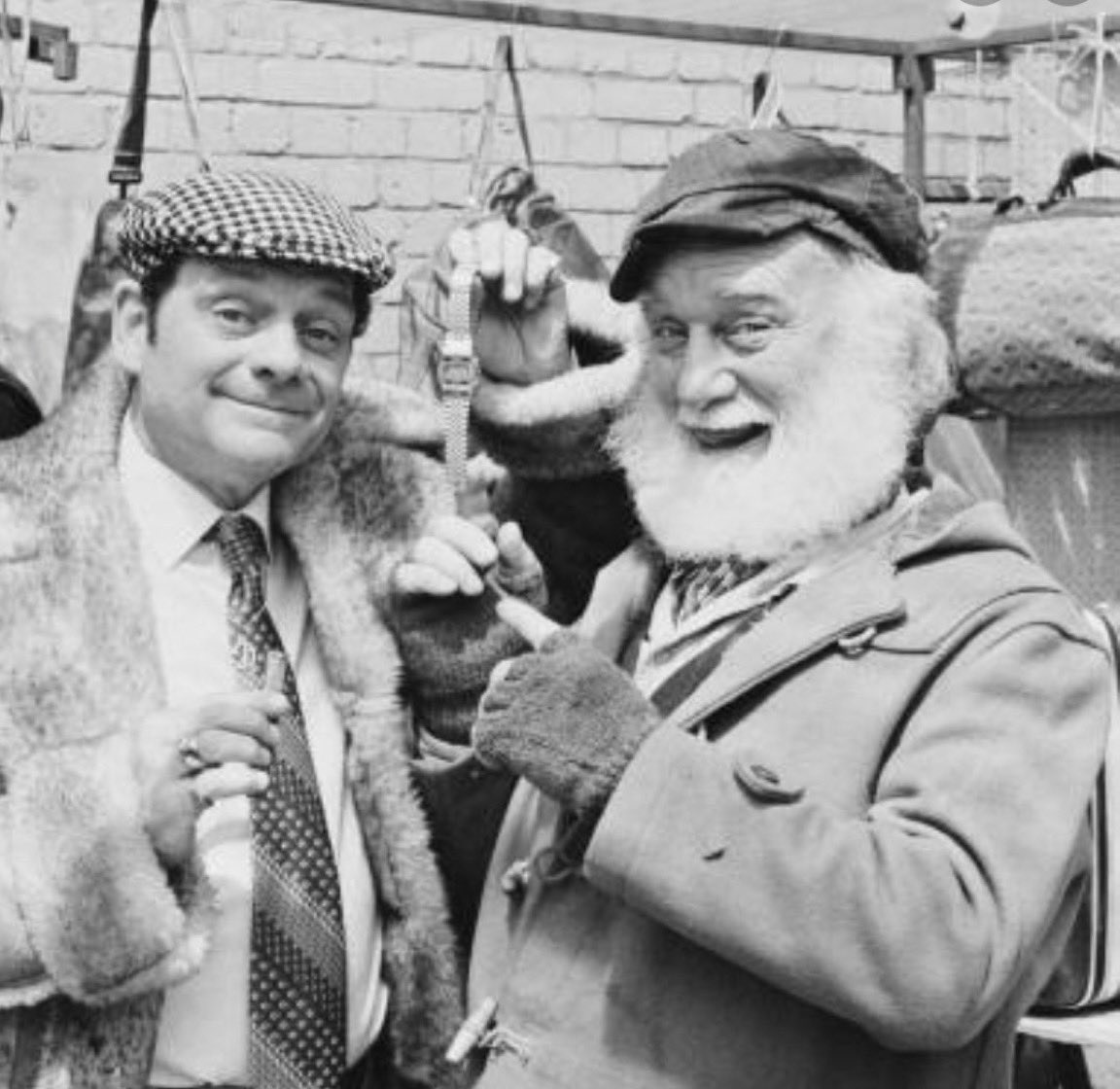 The_East_End's tweet image. Albert: “I can't swim, Del.”
Del: “You used to be a sailor.”
Albert: “Don't mean a thing. Nelson couldn't swim.”
Del: “Of course he couldn't. He only had one bloody arm. He would have gone around in circles, wouldn't he?”
#eastend #ofah #OnlyFoolsAndHorses