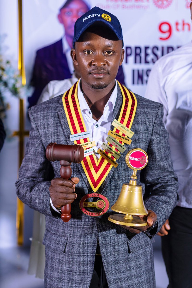 Dear Rotarians, Rotaractors and Guests✌️

The Newly Installed President is <a href="/chriszacmujuni/">mujuni chris</a> 🥰

#ActionPresident
#TheFosters