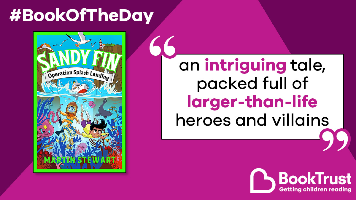 Booktrust's tweet image. Our #BookOfTheDay is a rip-roaring, sea-faring adventure that combines mystery, humour and a smattering of fantasy!
There's lots to enjoy in #SandyFin: Operation Splash Landing by Martin Stewart and Santy Gutiérrez:
booktrust.org.uk/book-recommend… @_ZephyrBooks