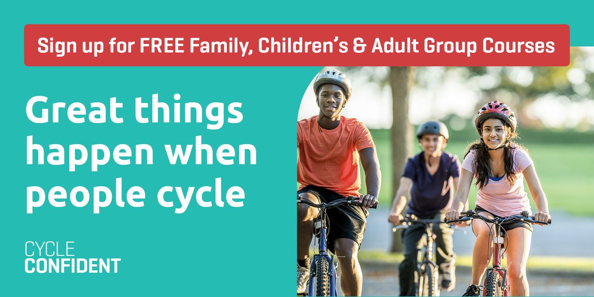 Family cycling skills courses

Gain confidence and learn skills to cycle as a family in London with these free courses - your instructor will tailor the session to meet your needs

For availability, eligibility and courses:
ow.ly/7wNn50Wp12R