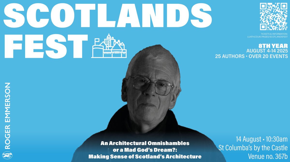 LuathPress's tweet image. ✨SCOTLANDSFEST 2025✨
👤 Roger Emmerson
📍St Columba's by the Castle, Edinburgh
📆 14 August
⏰10:30am
🎟 buff.ly/6I1iYyY
#EdinburghWhatsOn #ScotlandsFest25 #Fringe #EdinburghFringe