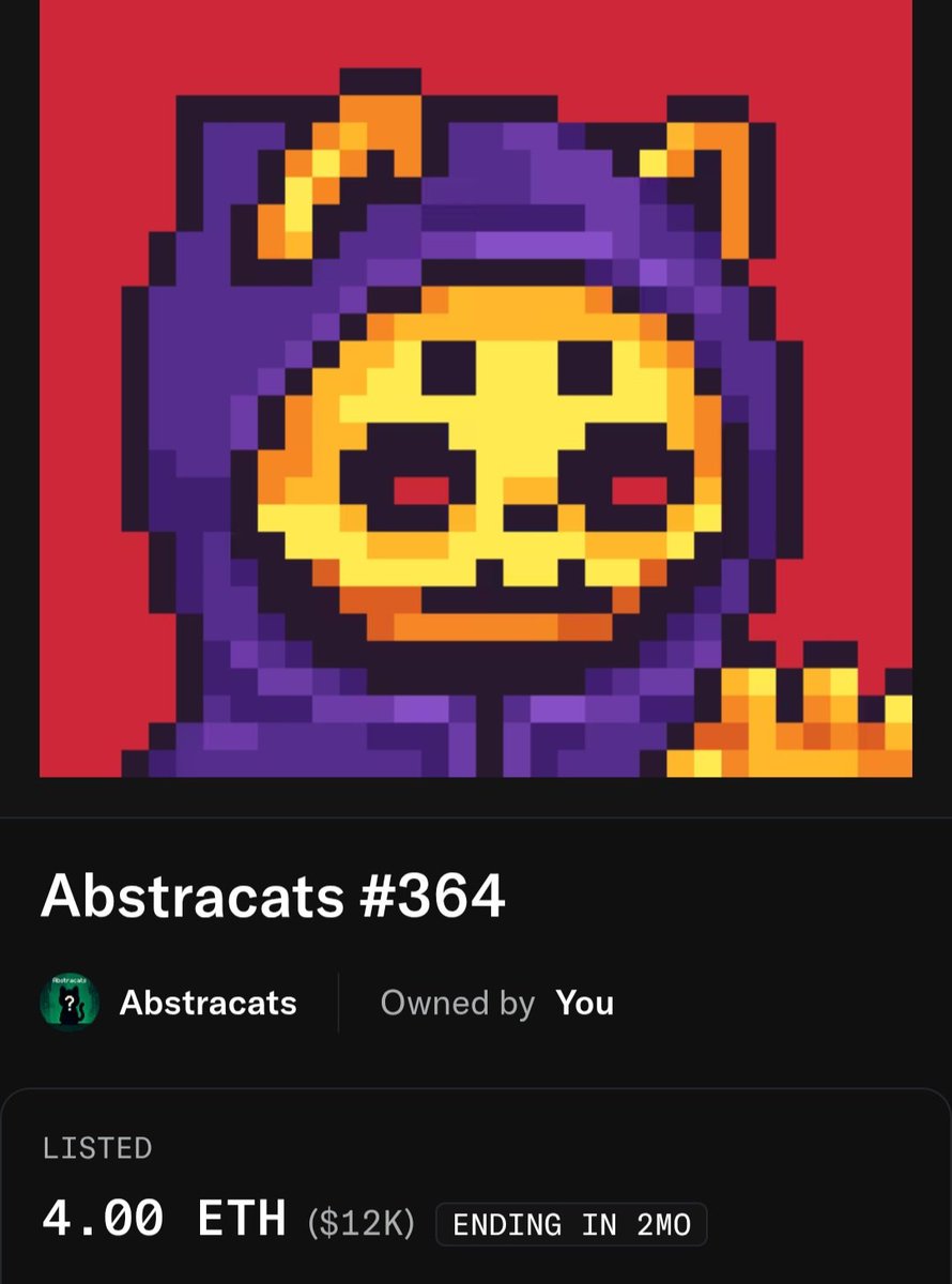 Hey,  guys !!

Don’t you think this cat looks like a Jedi?

So ...he is my Jed’Abstractat !!!

Only with <a href="/abstracatsNFT/">Abstracats</a> on <a href="/AbstractChain/">Abstract</a> and <a href="/opensea/">OpenSea</a> !!!