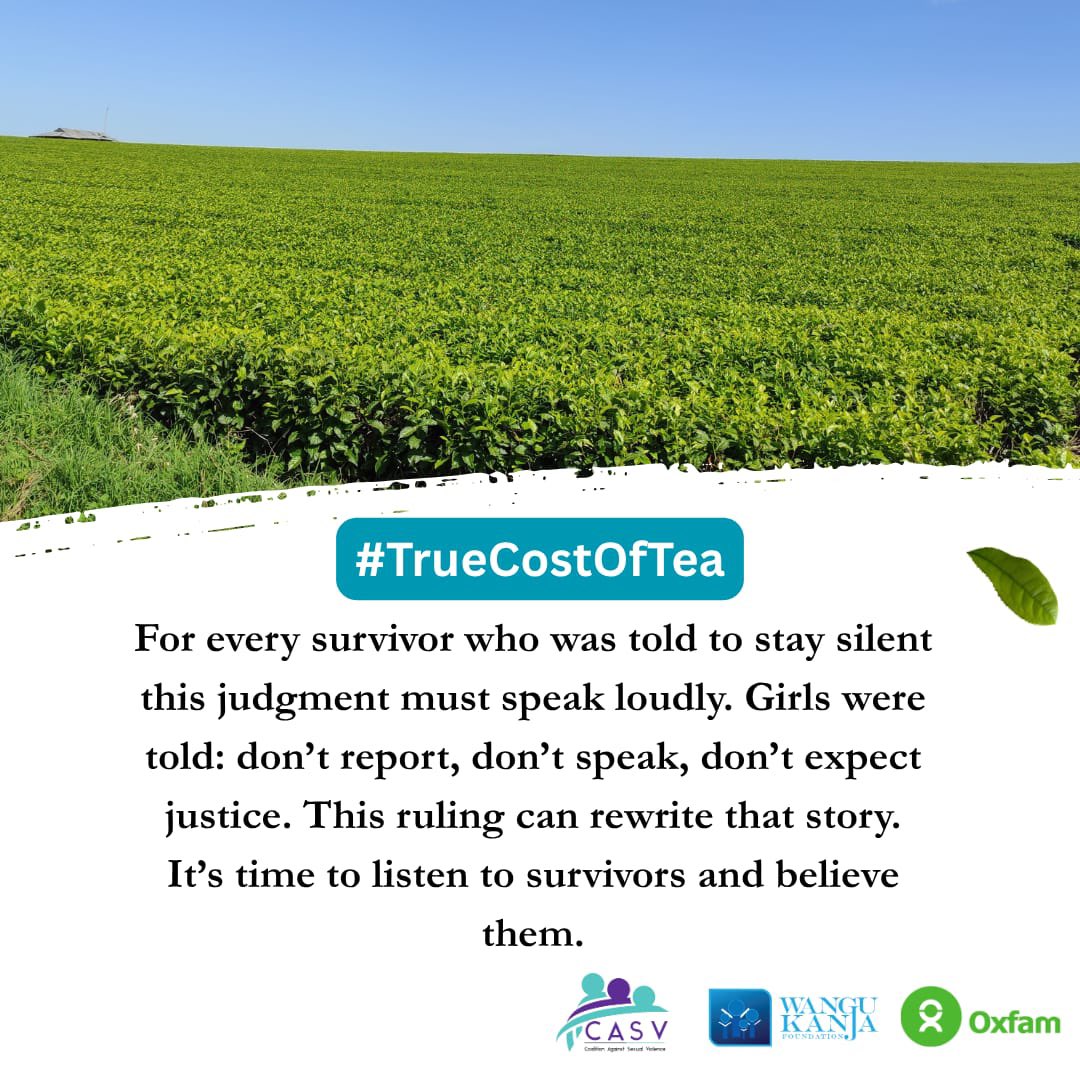 utu_wetu's tweet image. Even with clear, credible accounts from survivors and hard-hitting investigations like the BBC’s Sex for Work: The True Cost of Our Tea, relevant authorities made no effort to apply any vetting grounded in human rights.
#TrueCostOfTea
