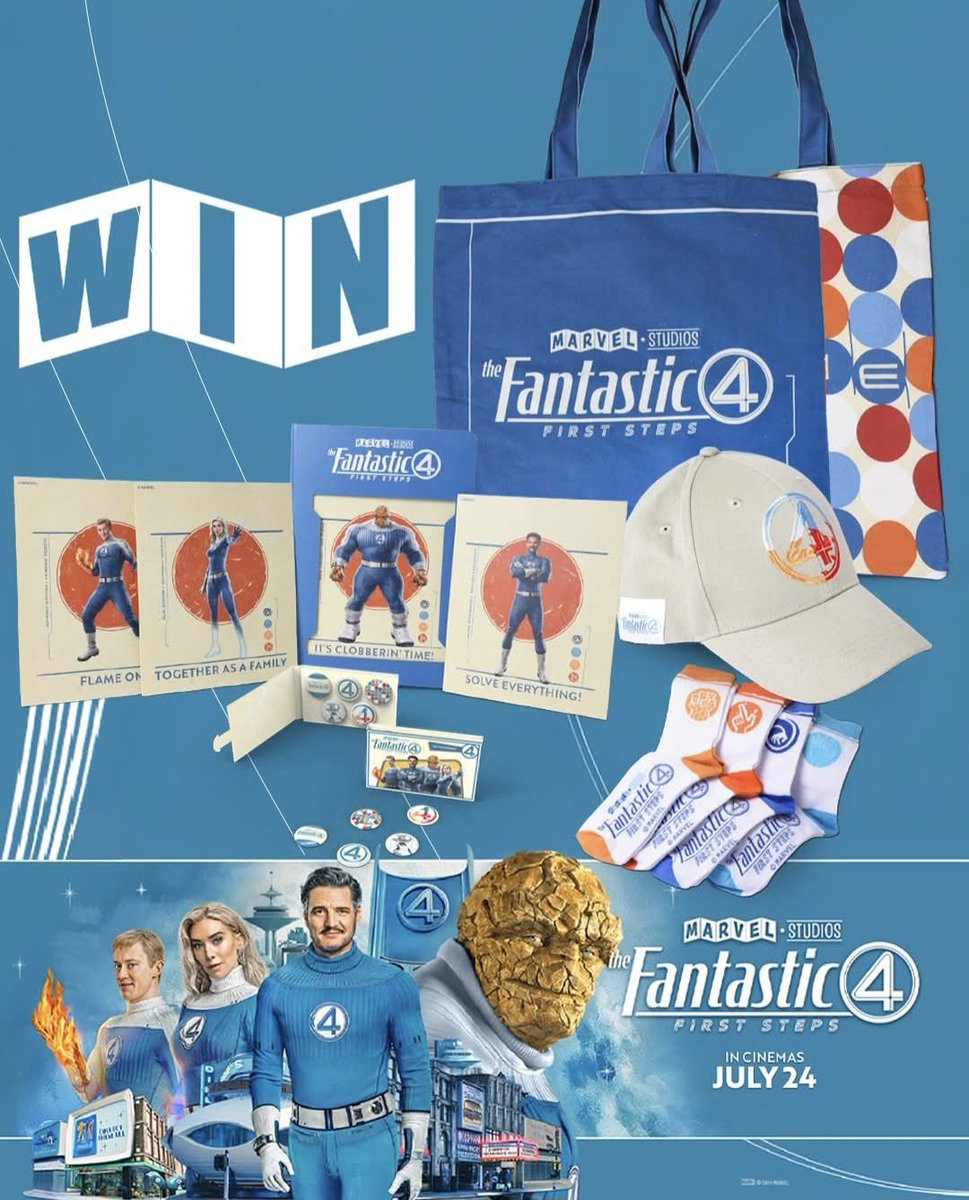 #WIN THE FANTASTIC FOUR: FIRST STEPS PRIZES! Marvel’s First Family are suiting up for their epic MCU debut from July 24th. We’re celebrating with a FANTASTIC giveaway! LIKE &amp; SHARE &amp; TAG your family in the comments. We'll choose a winner on 31/07/2025. UK only. T’s &amp; C’s apply