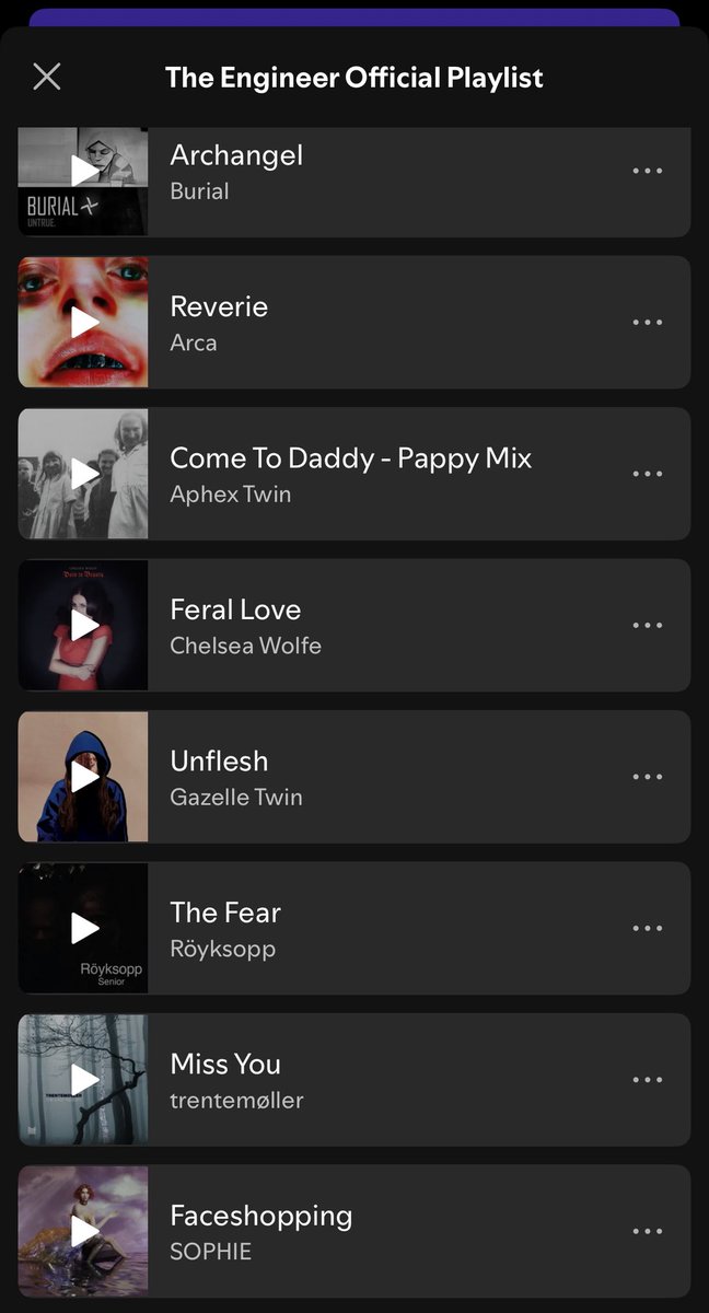 auxsyko's tweet image. sophie and arca being on the official superman playlist???