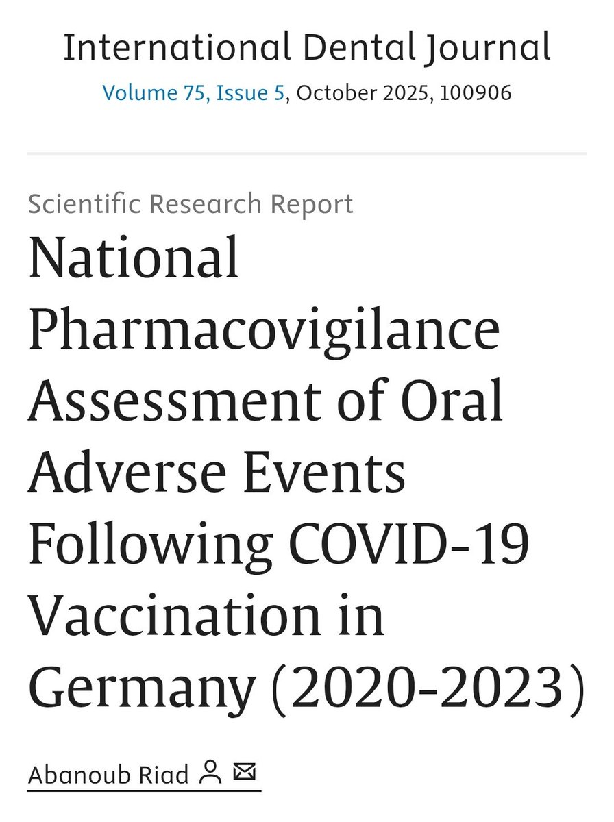 DoctoraPrego's tweet image. EFECTOS ADVERSOS ORALES TRAS LA “VACUNA” COVID
Los efectos adversos orales tras la vacunación COVID-19 más frecuentes son las alteraciones del gusto, sequedad bucal y parestesias - sensibilidad general, de hormigueo, adormecimiento. Las mujeres y las personas de mayor edad…