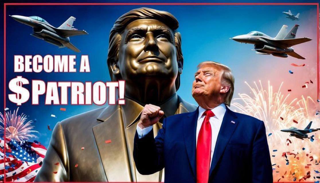 Joxxx9999's tweet photo. @cryptogems555 Bullish #Patriot ! 💪🏻

Get some @Patriot_Erc20 https://t.co/mNfISnmxTb