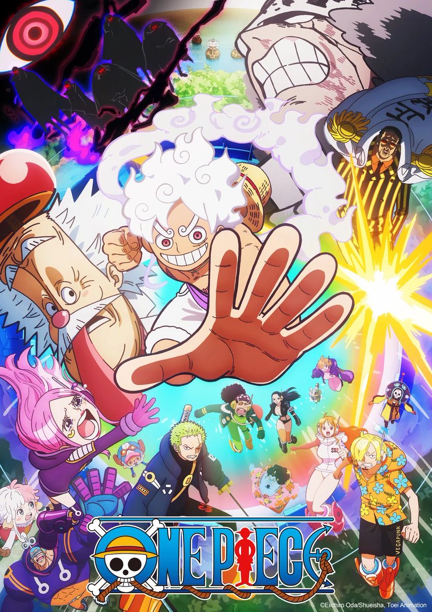 pewpiece's tweet image. onepiece anime is getting a new ending song starting 10th August the ending song will be “PUNKS” performed by Chameleon Lime Whoopiepie