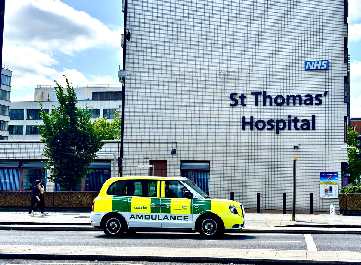 NHSEngland's tweet image. The iconic London cab reimagined for patient care.
@GSTTnhs introduced 12 hybrid 'taxi ambulances' for non-emergency transport.
It’s the kind of innovation the 10 Year Health Plan is building on to create a more connected, patient-focused NHS.
➡️ gov.uk/government/pub…