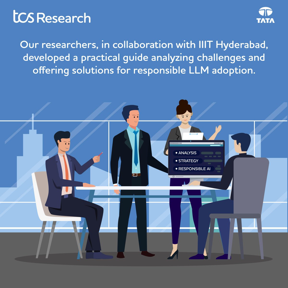 TCSResearch's tweet image. Implementing LLMs remains a challenge due to diverse industry requirements and constraints.
At COLING 2025, our researchers in collaboration with IIIT Hyderabad, presented a practical guide to help industries optimize LLM usage responsibly.
Know more- bit.ly/3GMpgZ9…
