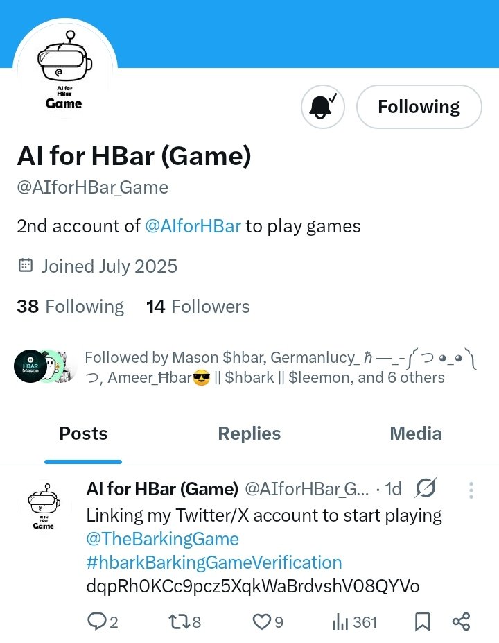 HederaVanguard's tweet image. 📢 HISTORY IN THE MAKING!
@AIforHBar just launched a whole new account، @AIforHBar_Game, exclusively for #TheBarkingGame. Why? Because when a real force enters the arena, they play with precision, not distraction. 🎯🔥

This isn’t just gameplay it’s a
🧠 Strategy and  focuse