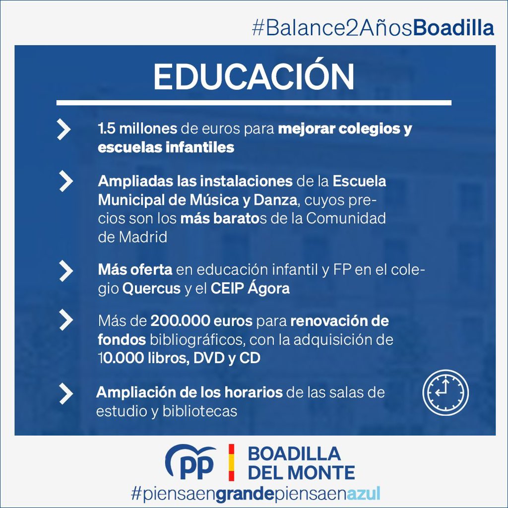 ✅ BALANCE EDUCACIÓN| #Balance2AñosBoadilla

Durante estos dos años, en Boadilla hemos apostado por una educación de calidad.