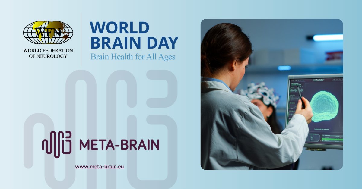 MetaBrain_EU's tweet image. 🧠 Today is #WorldBrainDay!
🌍 Organized by @wfneurology and supported by @EANeurology, it raises awareness about #BrainHealth and neurological disorders.
💡 At #METABRAIN_EU we are proud to contribute through innovative research.
🔗 Learn more: meta-brain.eu