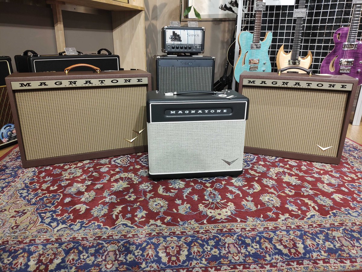 Miyaji_Guitars's tweet image. 大変ご好評いただいております、MAGNATONE社製品各種入荷いたしました!!
小さくても本格派!BABY M-80 Combo、フラッグシップモデルTwilighter Stereo、そして一番の目玉!!久方ぶりの入荷となります、国内カタログ外モデルの15wアンプVarsity Reverb !!…