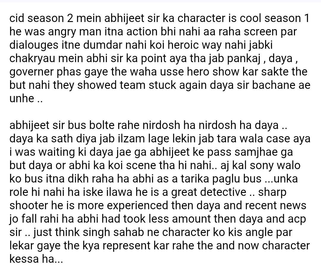 Puja__Upadhyay's tweet photo. @SonyTV  Some fans feel hurt seeing Abhijeet sidelined. The show’s soul was the Acp-Abhijeet–Daya trio. This imbalance is ruining the legacy. Please bring back the dignity and strength of Abhijeet’s character. 
 @shivaajisatam @banijayent @Banijayasia  #CID2 #CID #Abhijeet https://t.co/bbdHa5PFtS