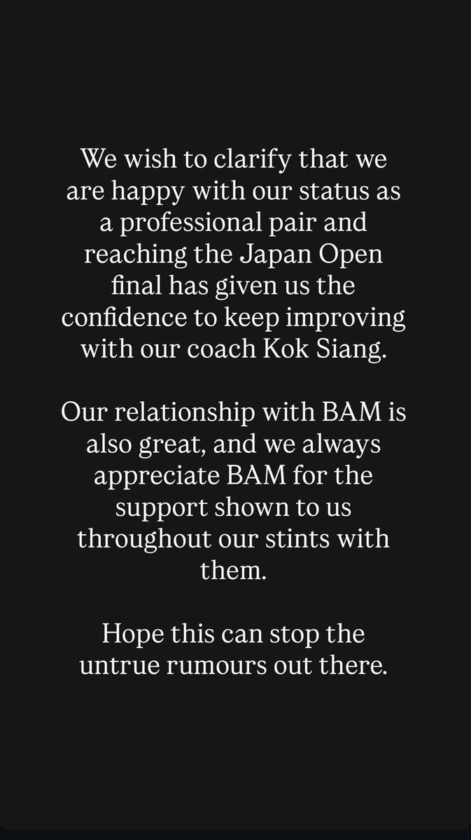 All the best to both of you. Good luck. ✌️