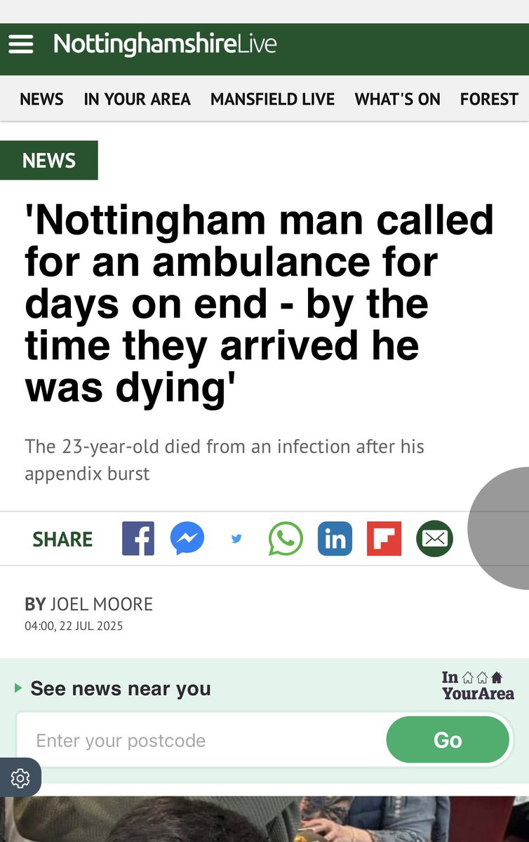 dr_irfan_malik's tweet image. Our health & ambulance service sadly can be dismissive
Below are 2 reports this week in which 3 people died - unnecessarily
#Nottingham