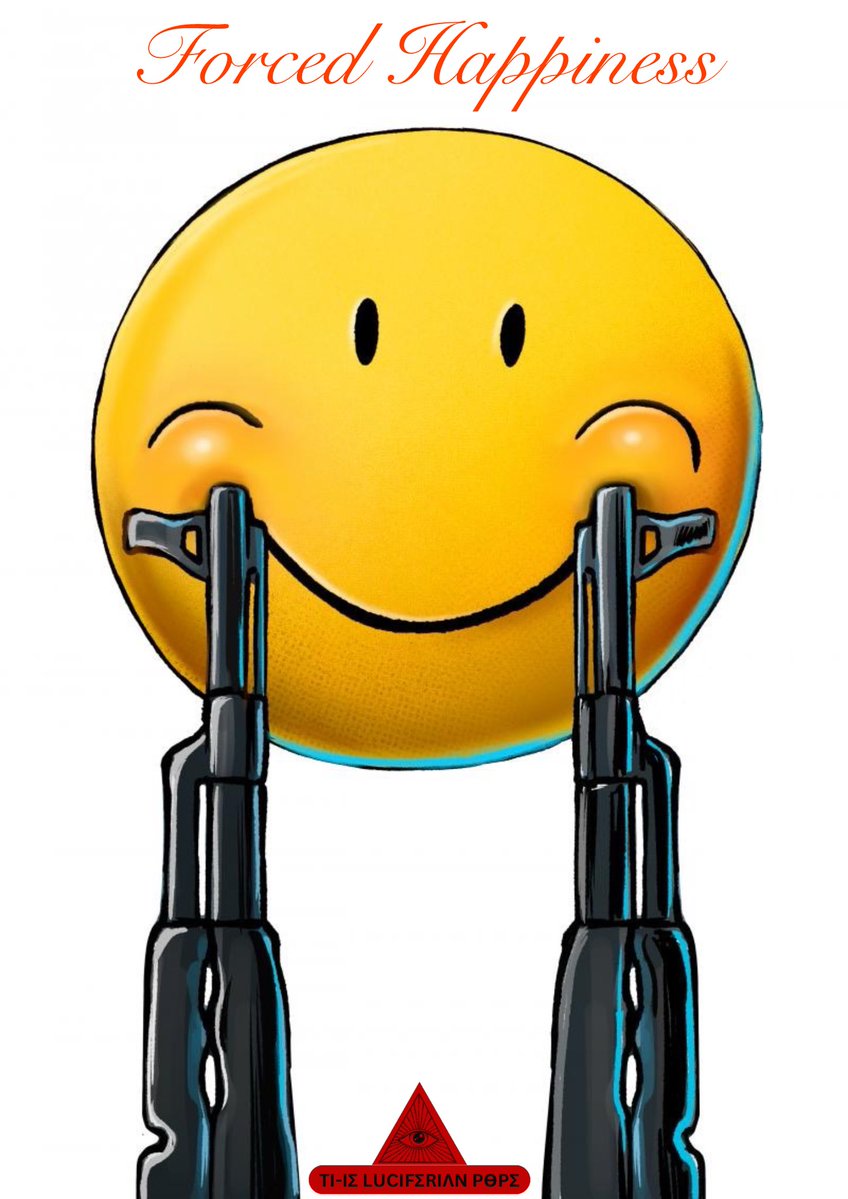 LuciferianPope's tweet image. When the world🌍demands a smile😊,even at gunpoint,it stops being a choice & becomes a mask.Forced #Happiness isn’t joy—it’s survival.🅰️ cheerful face can mask deep pressure,fear or conformity;At times,the brightest smiles hides deepest battles!
@Adi13
@BobPM
@dsisme48
@Flame_442