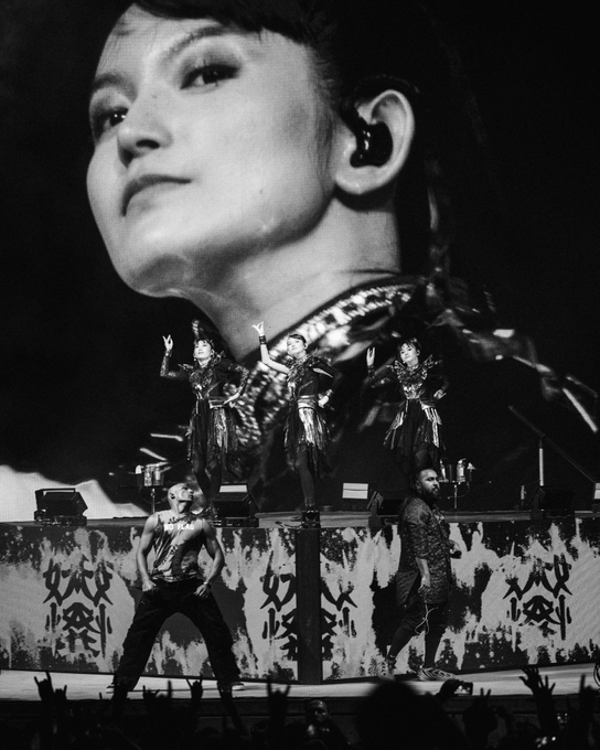 On stage media image