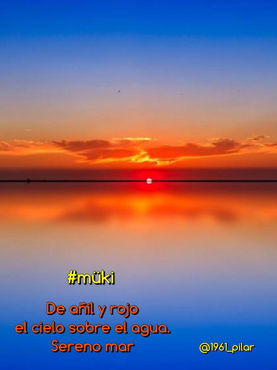 Un nuevo amanecer ¡Buenos días!

De añil y rojo...

~müki~

#LYF15  #VAFlorDePiel