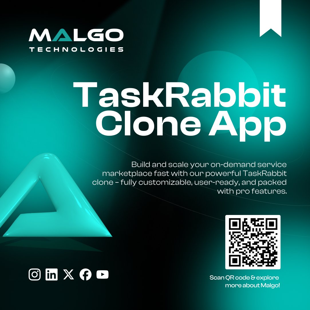 malgotech's tweet image. Build your own TaskRabbit-like app with ease! Our TaskRabbit clone script lets you launch a fully customizable, scalable on-demand service platform.
Read More>> malgotechnologies.com/taskrabbit-clo…
#TaskRabbitClone #Malgo #OnDemandApp #GigEconomy #ServiceMarketplace #AppDevelopment