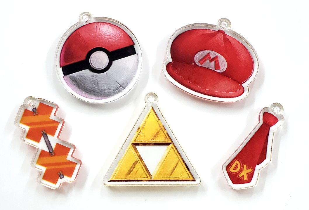 🎮 acrylic charms printed for <a href="/tincanpaint/">elliot</a> !