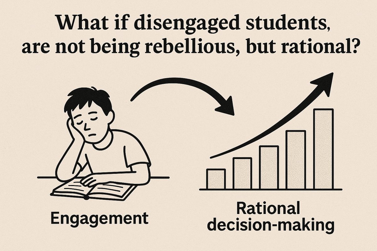What If Disengaged Students Aren’t Rebellious—but Rational? open.substack.com/pub/eduxi/p/wh…