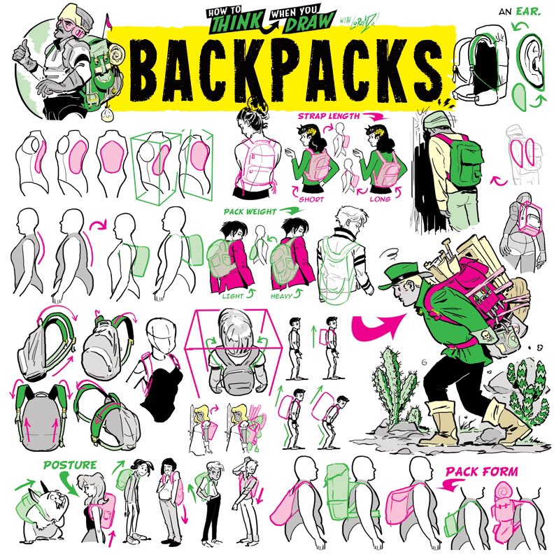 EtheringtonBros's tweet image. BACKPACKS! To get the FREE monthly How to THINK When You draw digital MAGAZINE, (including NEW tutorials, a YEAR before they appear online) just send “Magazine, please!” to ThinkDraw@yahoo.com
#anime #manga #comicart #conceptart #gamedev #animationdev #illustration