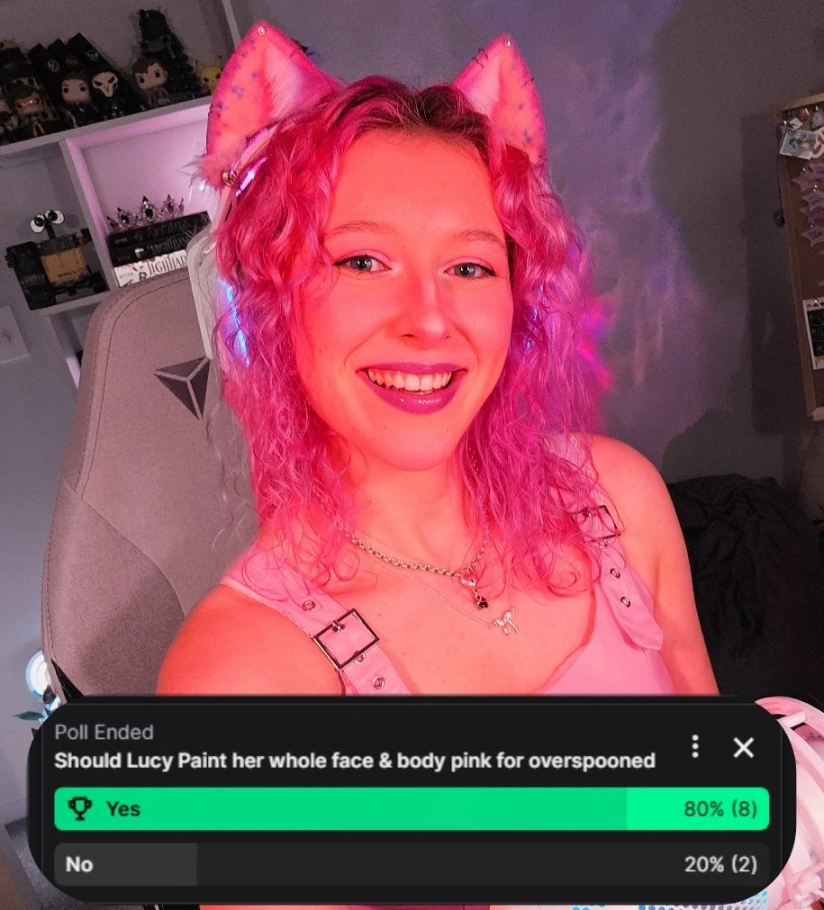LucyQueenChaos's tweet image. ive seen the future, and it is PINK! 🩷
yup, you're reading that right - ill be painting myself entirely PINK for the #OverSpooned charity tournament 🎮
donation incentives to come soon ✨