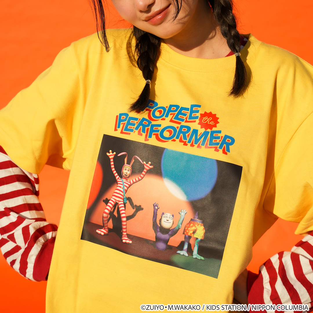 natalie_store's tweet image. 【ポピーザぱフォーマー】
一度聴いたら忘れられない、主題歌「ポピー the クラウン」の歌詞からデザインしたTシャツです。
フロントにはオープニングのポピーとケダモノをプリントし、ポップで陽気なカラーリングに仕上げました。
▼ご購入はこちら
store.natalie.mu/smartphone/det…
#ポピーザぱフォーマー