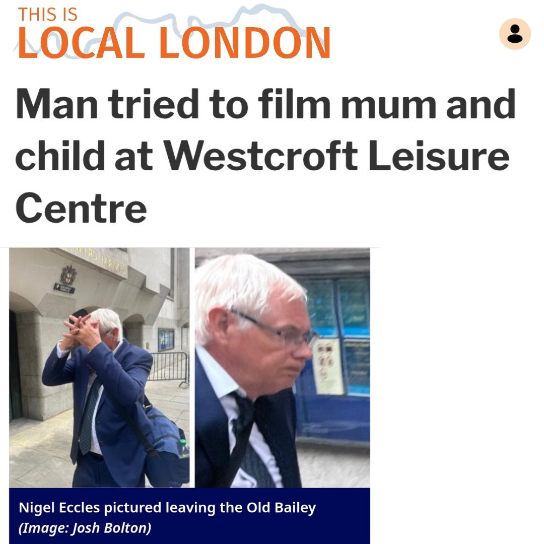 Wommando's tweet image. LONDON: Nigel Eccles, 67, who tried to film a mum & her young daughter getting changed at a leisure centre, has walked free.
He was also caught with 100s of CSA images.
Judge Katz said court delays allowed him to spare Eccles jail, as they had given him time to "seek therapy"